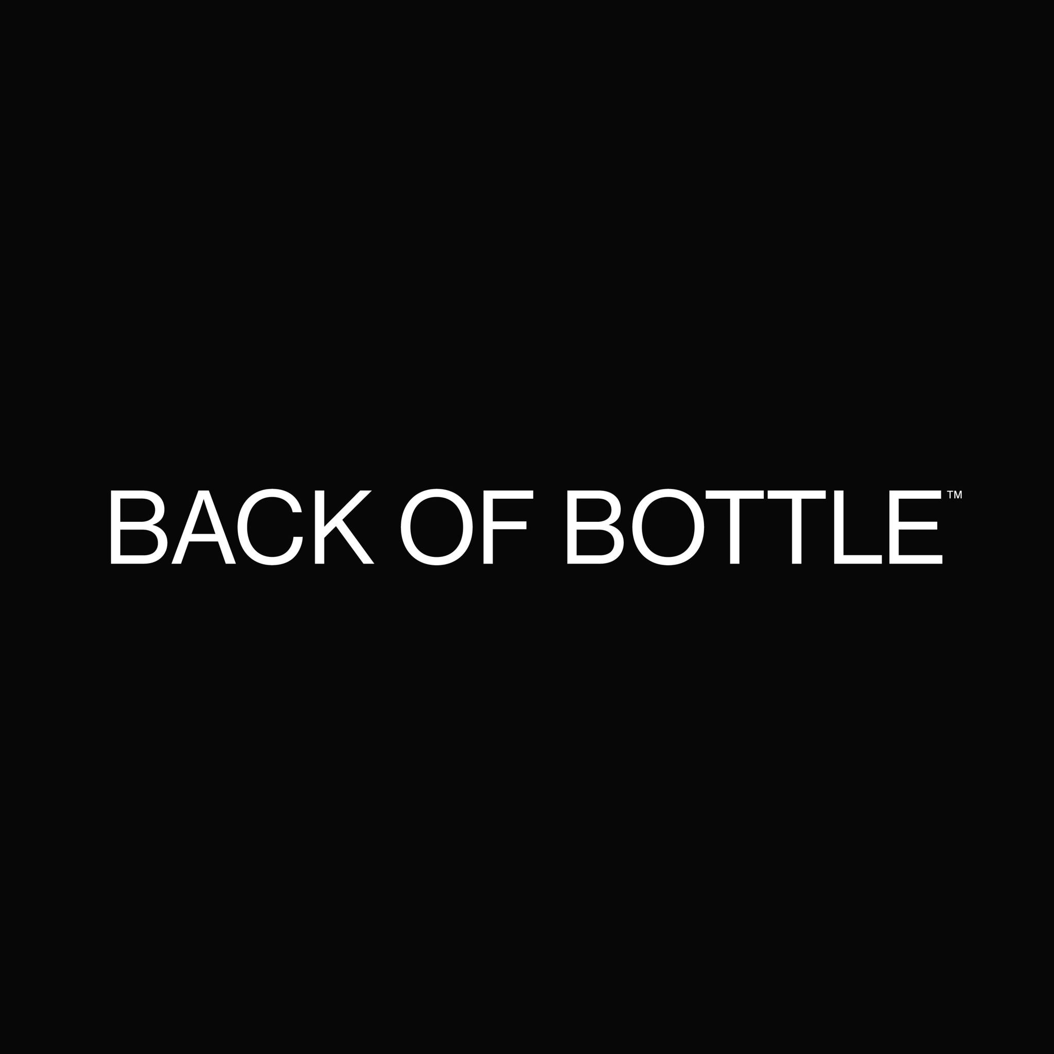 BACK OF BOTTLE